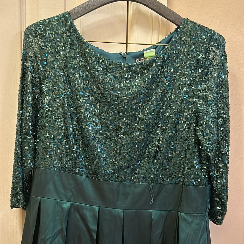 Beautiful Dark Green Formal Gown by Jessica Howard